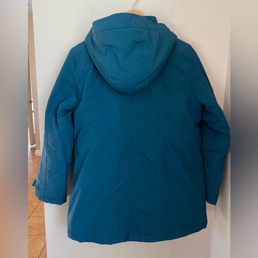 Lands’ End Women's Classic Squall Waterproof Insulated Parka Size XS Teal Winter - Picture 12 of 14